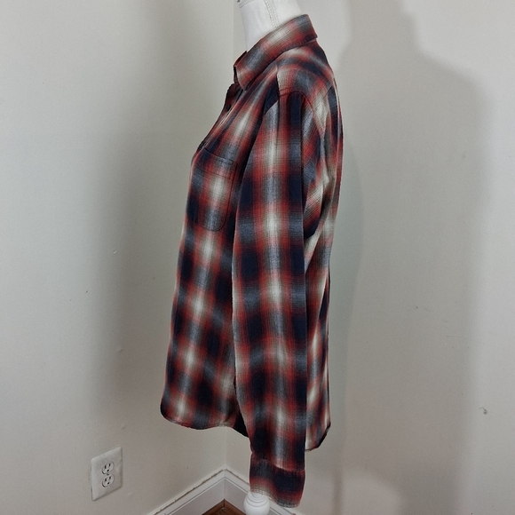 Taylor Stitch The California in Red Shadow Plaid Size 42 Large - Picture 5 of 10